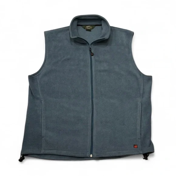 Woolrich Men's Slate Blue Fleece Vest - Picture 1 of 6